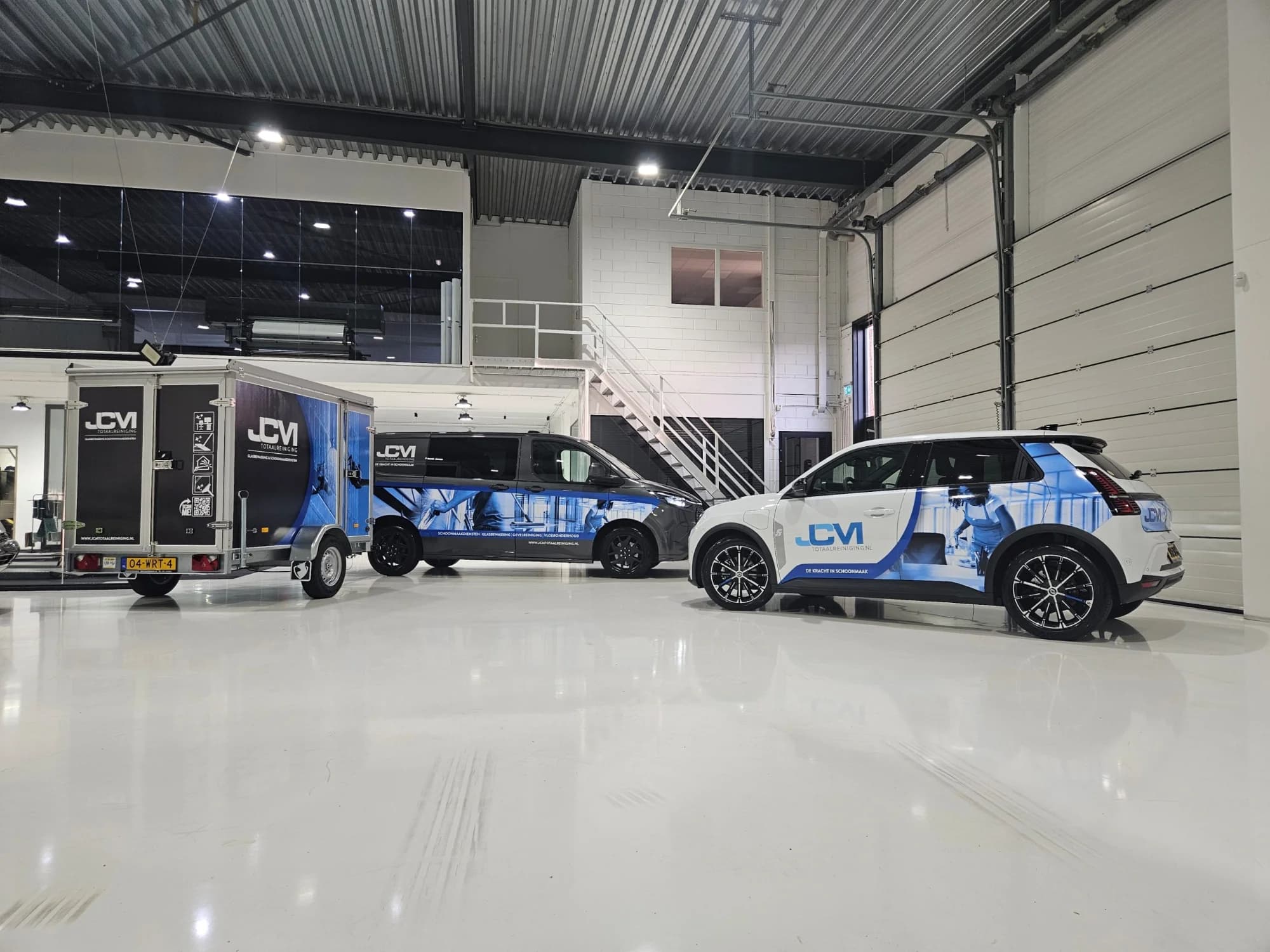 Het volledig elektrische wagenpark van JCM Totaalreiniging